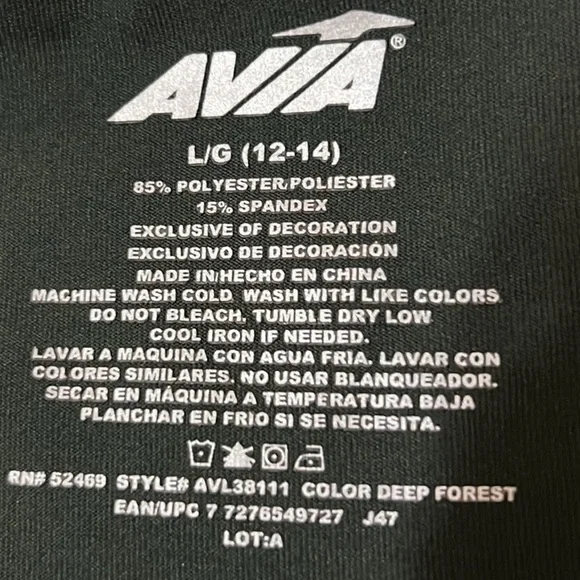 Avia Athletic Leggings / Joggers / Exercise / Running Pants in Green, Size Large - Picture 13 of 15